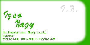 izso nagy business card